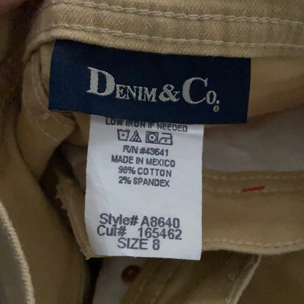 Denim and co tan pants